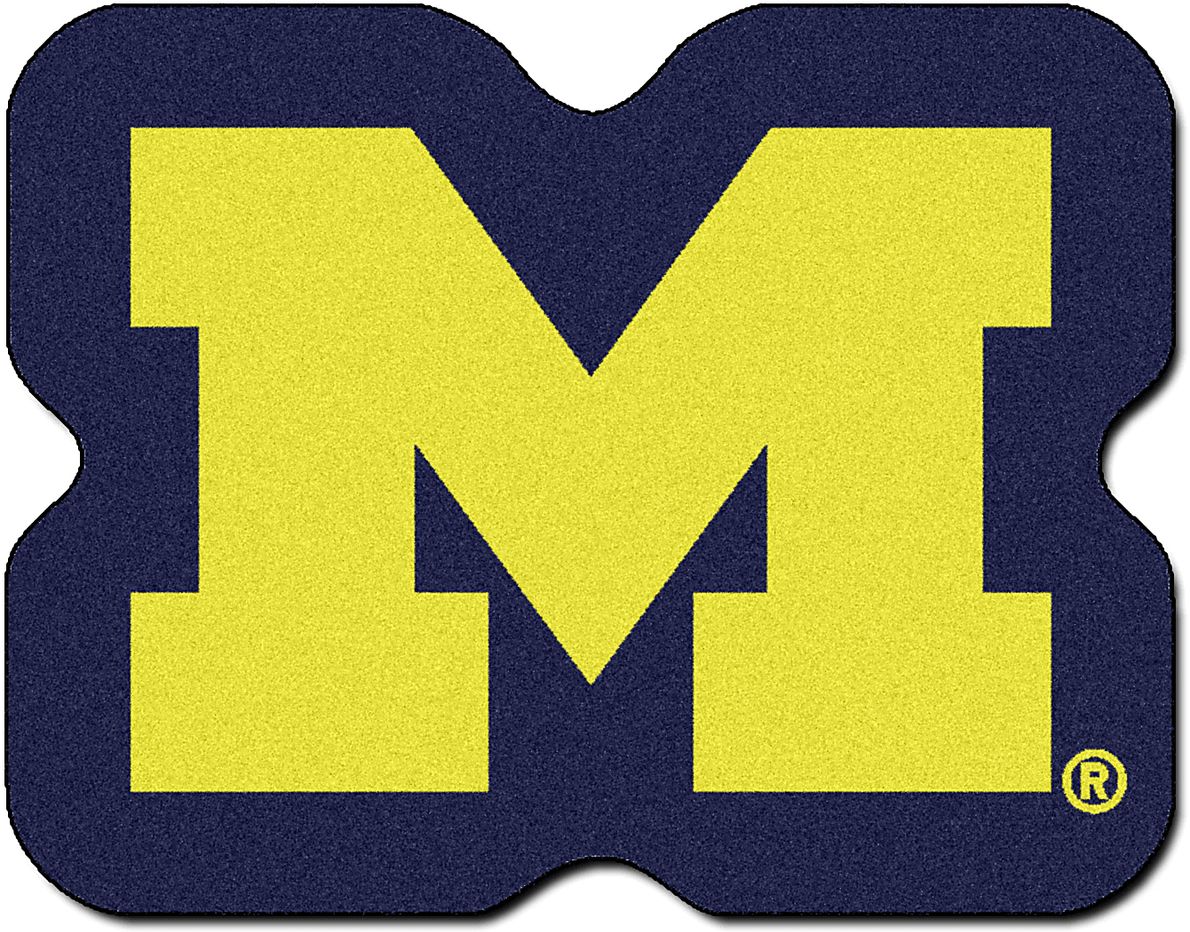 NCAA Football Mascot University of Michigan 1'6" x 2' Rug