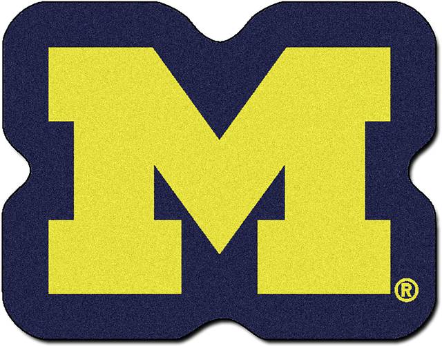 NCAA Football Mascot University of Michigan 1'6" x 2' Rug - Thumbnail - Image 1