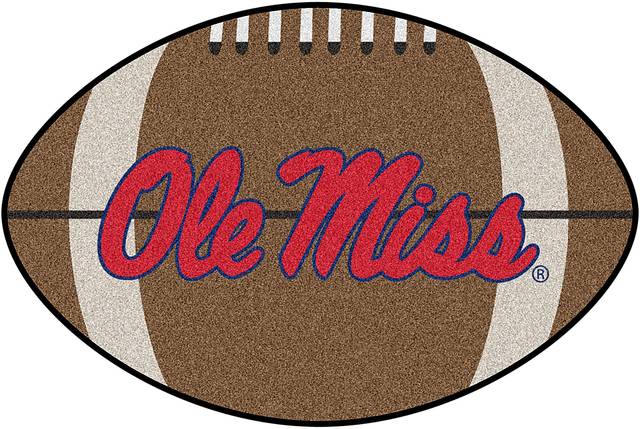 NCAA Football Mascot University of Mississippi (Ole Miss) 1'6" x 1'10" Rug - Thumbnail - Image 1