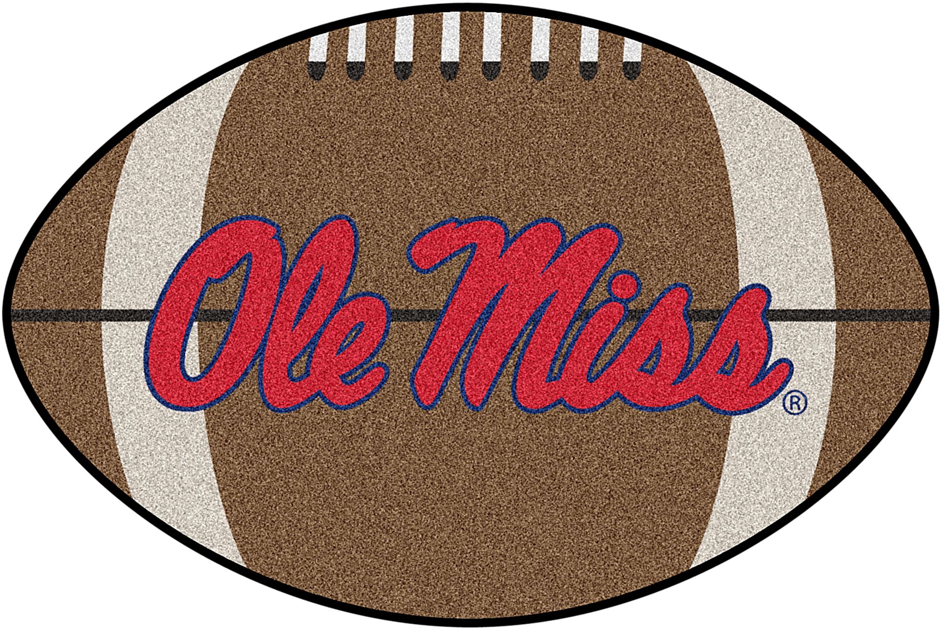 NCAA Football Mascot University of Mississippi (Ole Miss) 1'6" x 1'10" Rug - Image 1