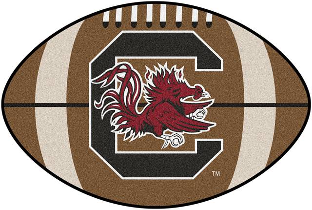 NCAA Football Mascot University of South Carolina 1'6" x 1'10" Rug - Thumbnail - Image 1