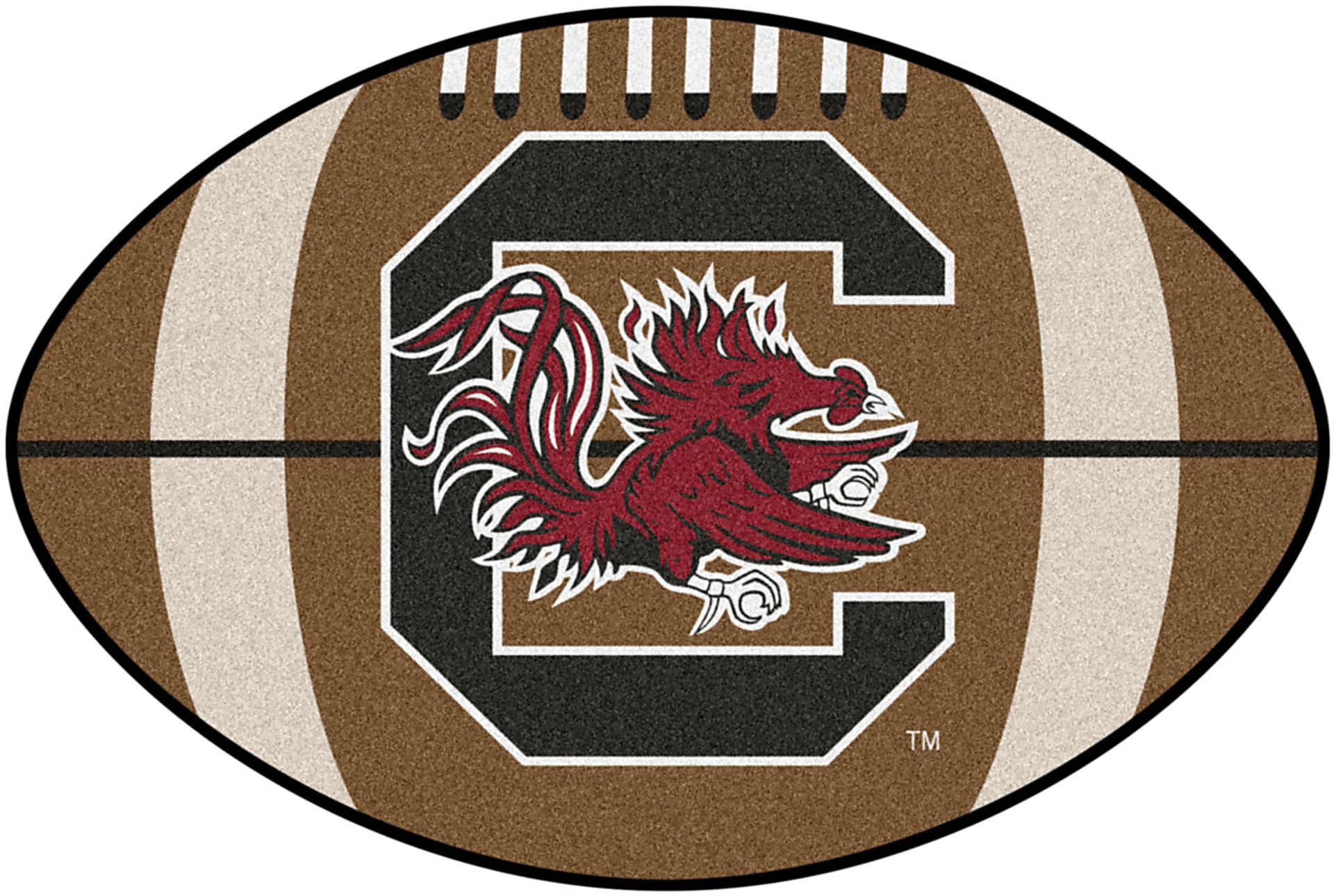 NCAA Football Mascot University of South Carolina 1'6" x 1'10" Rug - Image 1