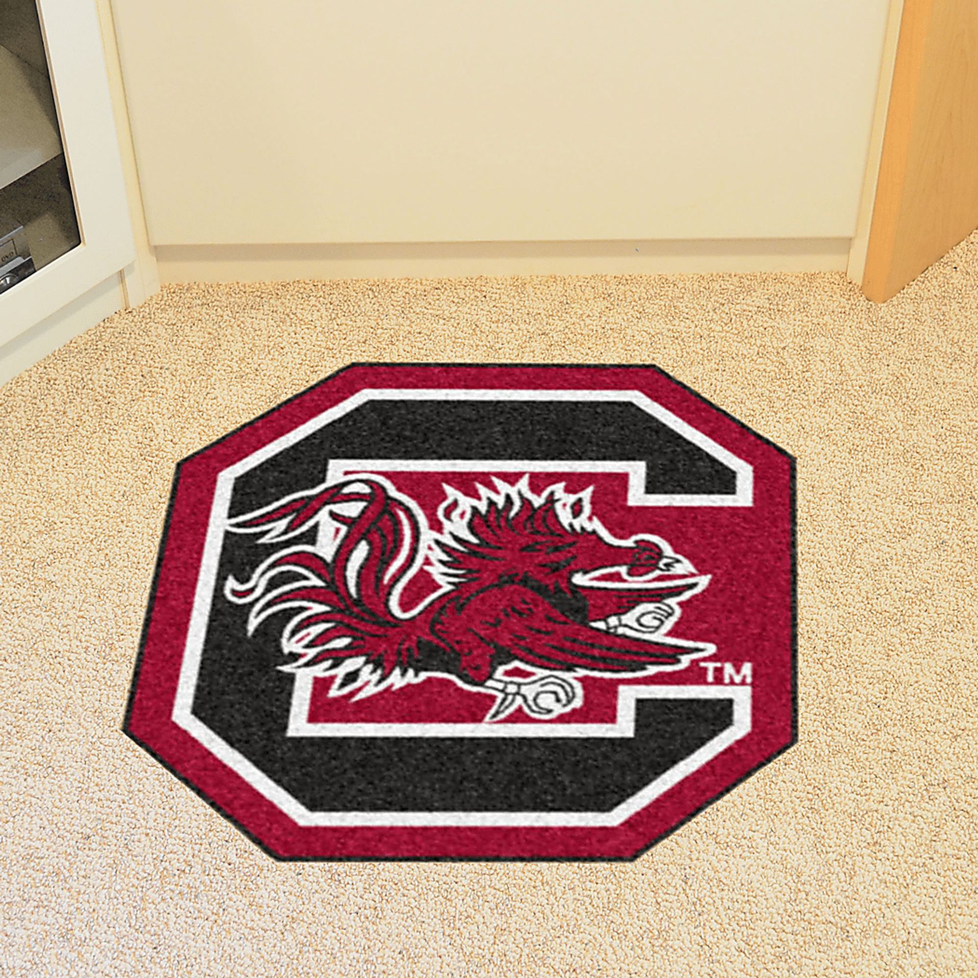 NCAA Football Mascot University of South Carolina 1'6 x 2" Rug - Image 2