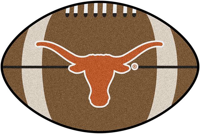 NCAA Football Mascot University of Texas 1'6" x 1'10" Rug - Thumbnail - Image 1