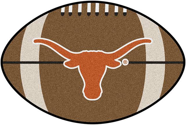 NCAA Football Mascot University of Texas 1'6" x 1'10" Rug - Thumbnail - Image 1