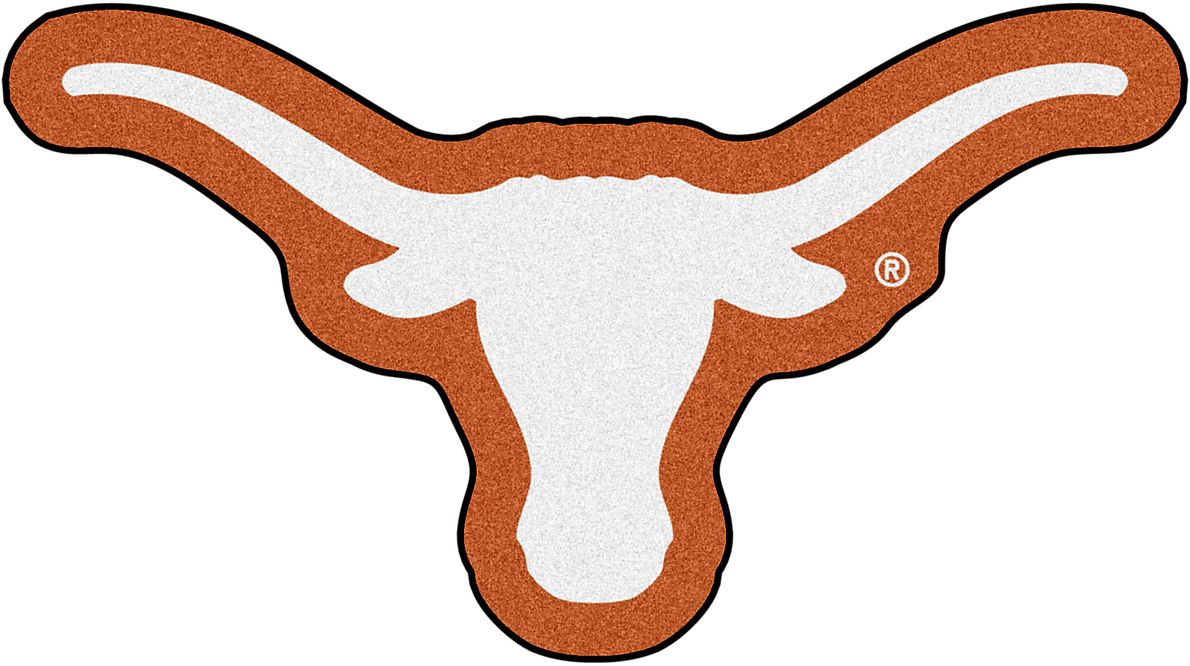 NCAA Football Mascot University of Texas 1'6" x 2' Rug