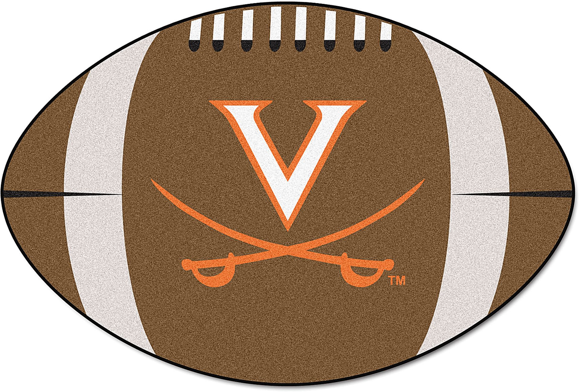 NCAA Football Mascot University of  Virginia 1'6" x 1'10" Rug - Image 1
