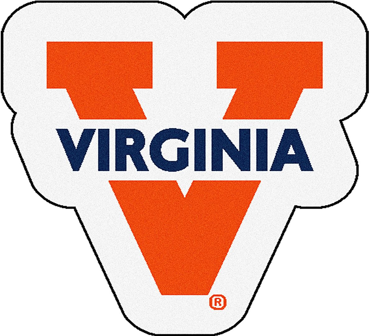 NCAA Football Mascot University of Virginia 1'6" x 2' Rug