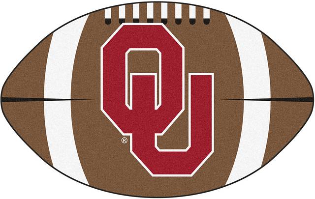 NCAA Football Mascot University Oklahoma 1'6"x 1'10" Rug - Thumbnail - Image 1