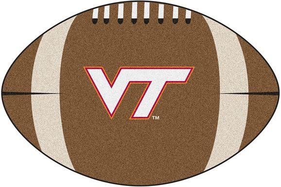 NCAA Football Mascot Virginia Tech 1'6" x 1'10" Rug