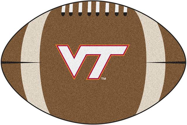 NCAA Football Mascot Virginia Tech 1'6" x 1'10" Rug - Thumbnail - Image 1