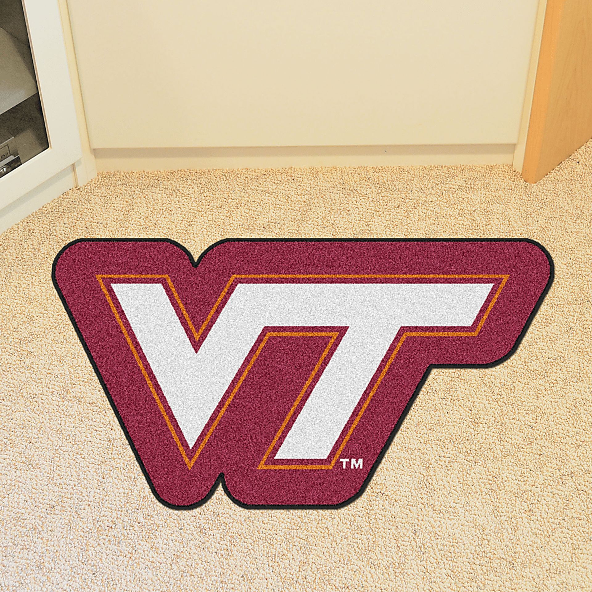 NCAA Football Mascot Virginia Tech 1'6" x 2" Rug - Image 2