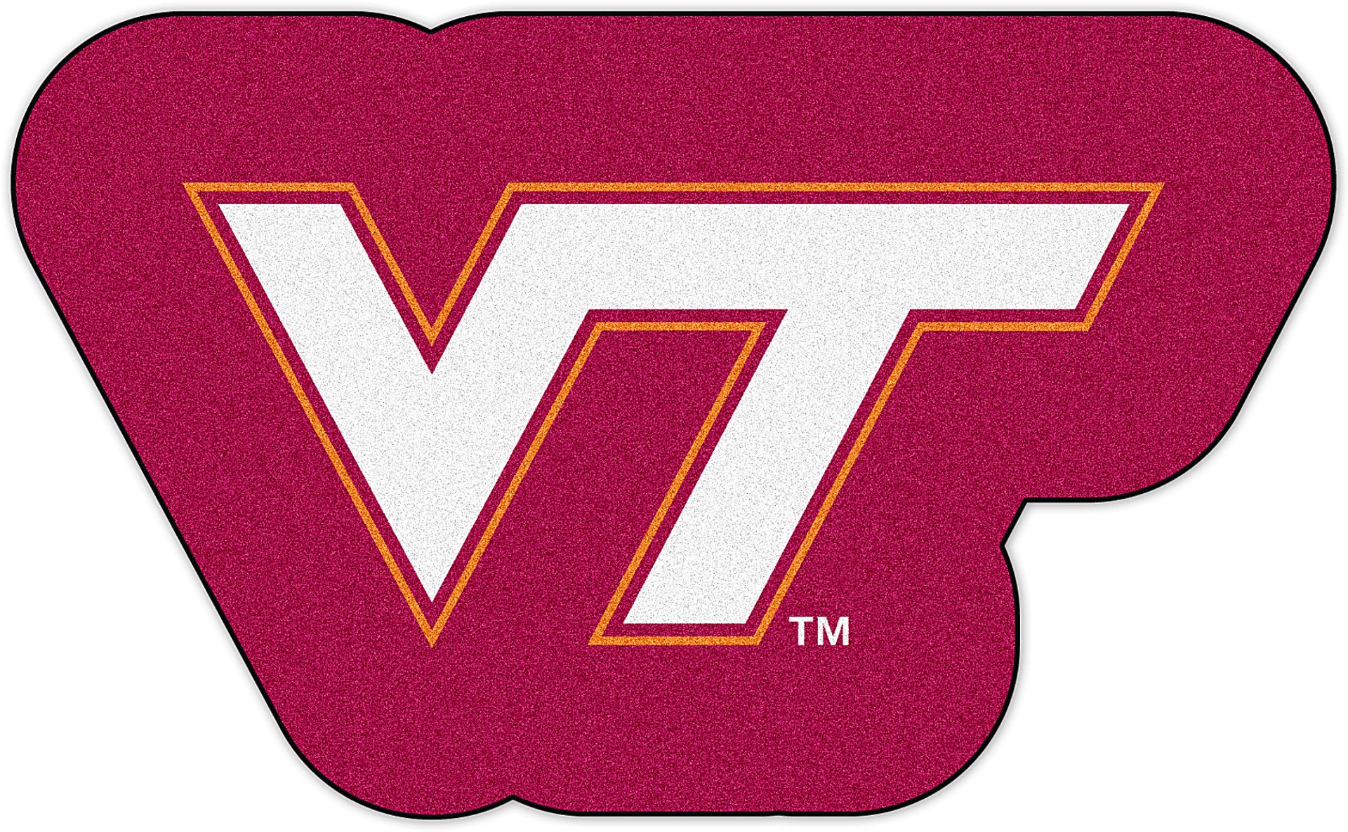 NCAA Football Mascot Virginia Tech 1'6" x 2" Rug - Image 1