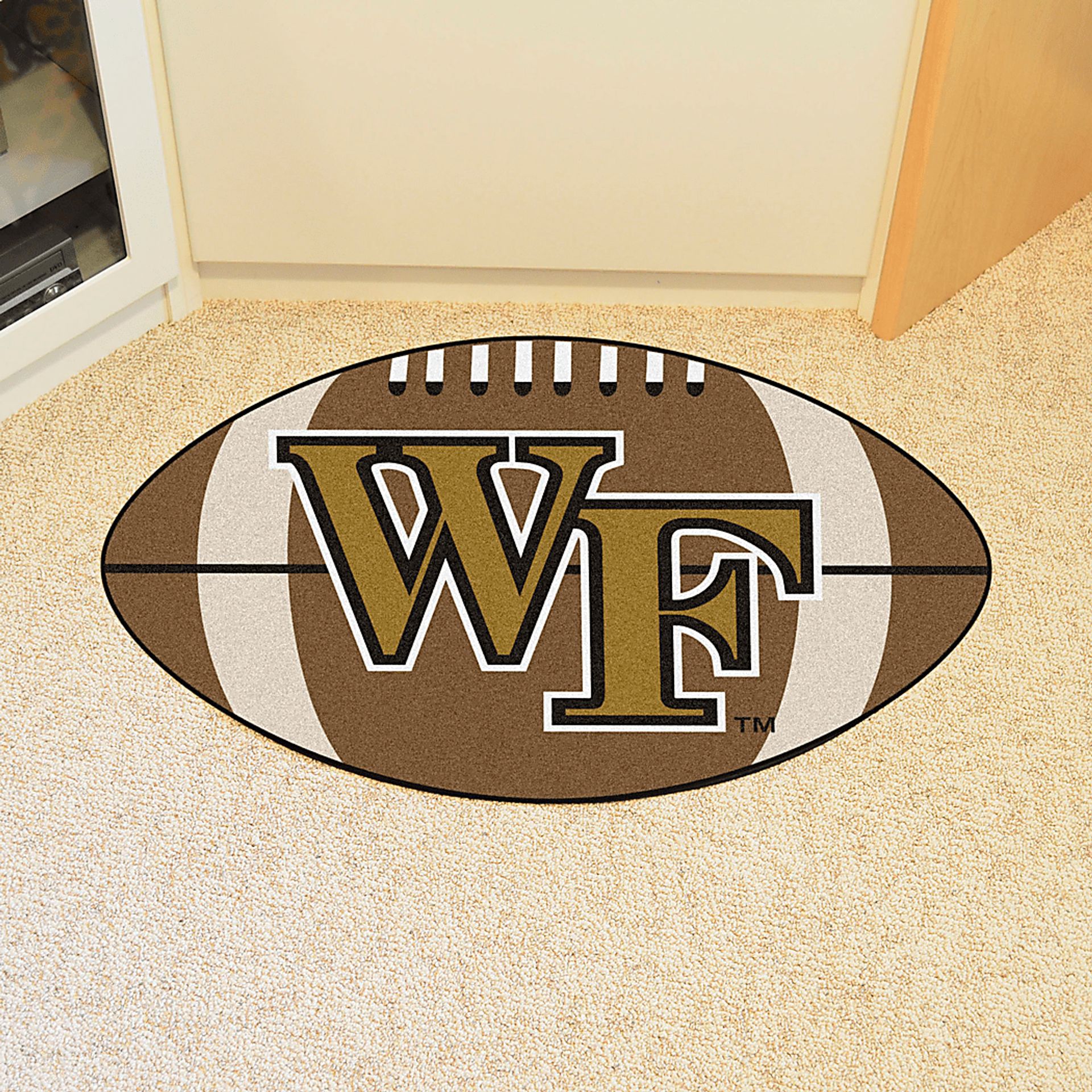 NCAA Football Mascot Wake Forest University 1'6" x 1'10" Rug - Image 2
