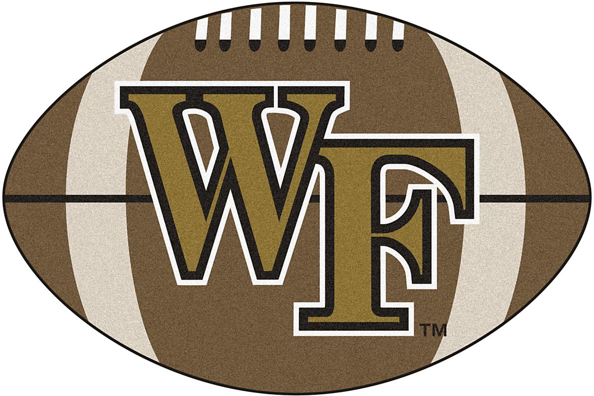 NCAA Football Mascot Wake Forest University 1'6" x 1'10" Rug