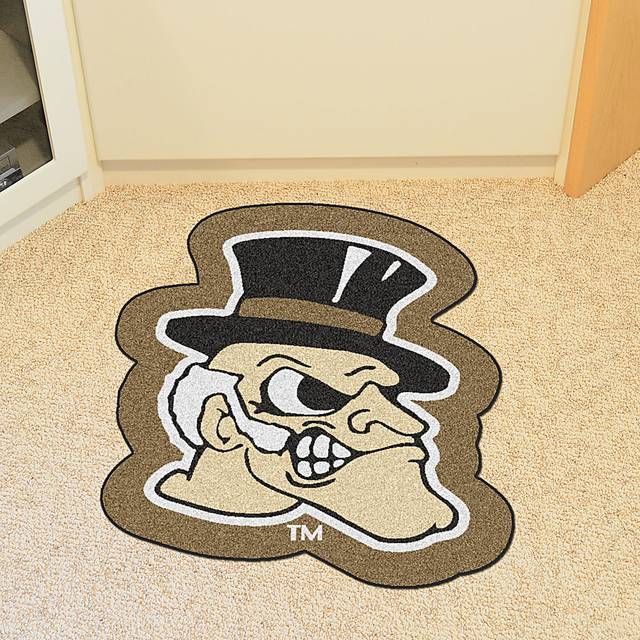NCAA Football Mascot Wake Forest University 1'6" x 2' Rug - Thumbnail - Image 2