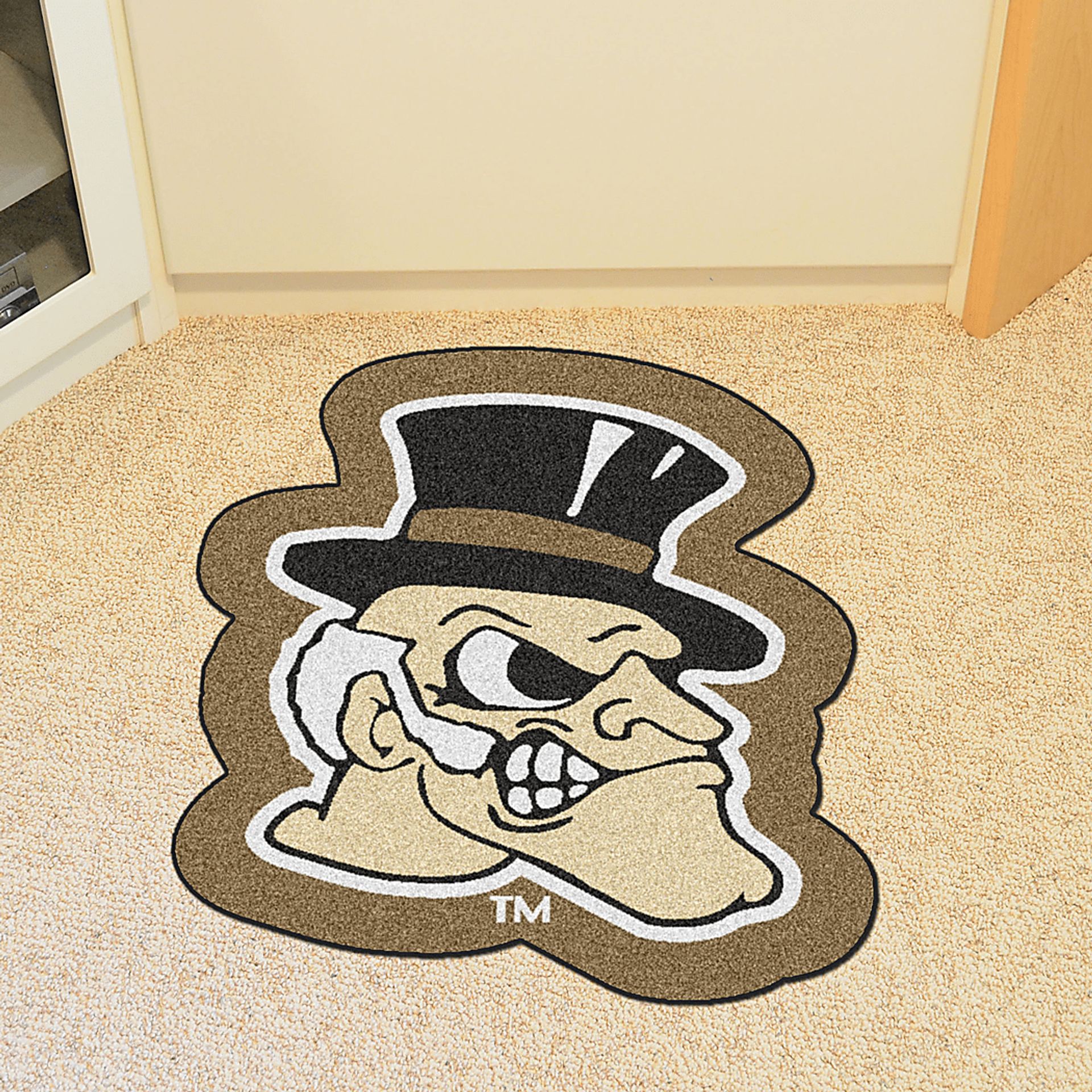 NCAA Football Mascot Wake Forest University 1'6" x 2' Rug - Image 2