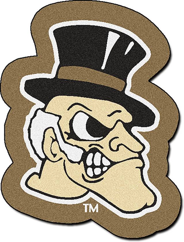 NCAA Football Mascot Wake Forest University 1'6" x 2' Rug - Thumbnail - Image 1