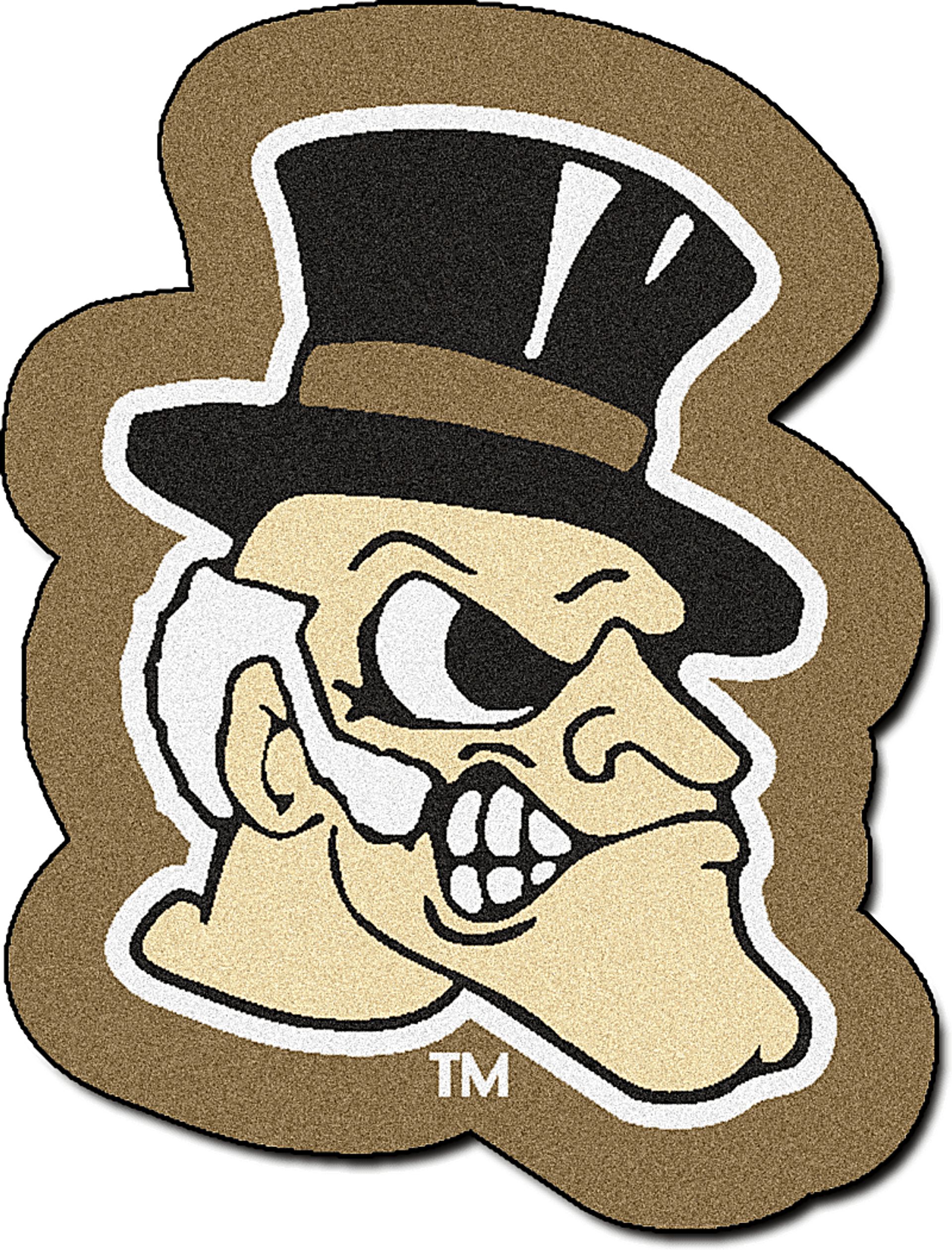 NCAA Football Mascot Wake Forest University 1'6" x 2' Rug - Image 1