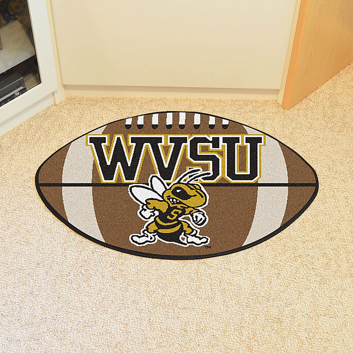 Ncaa Football Mascot Brown Rug | Rooms to Go