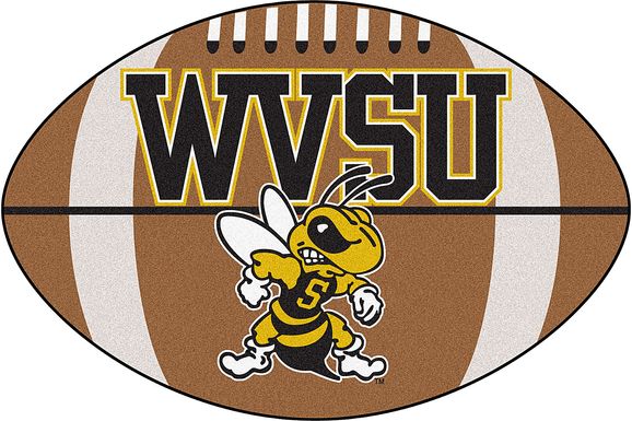 NCAA Football Mascot West Virginia State University 1'6" x 1'10" Rug