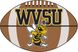 NCAA Football Mascot West Virginia State University 1'6" x 1'10" Rug