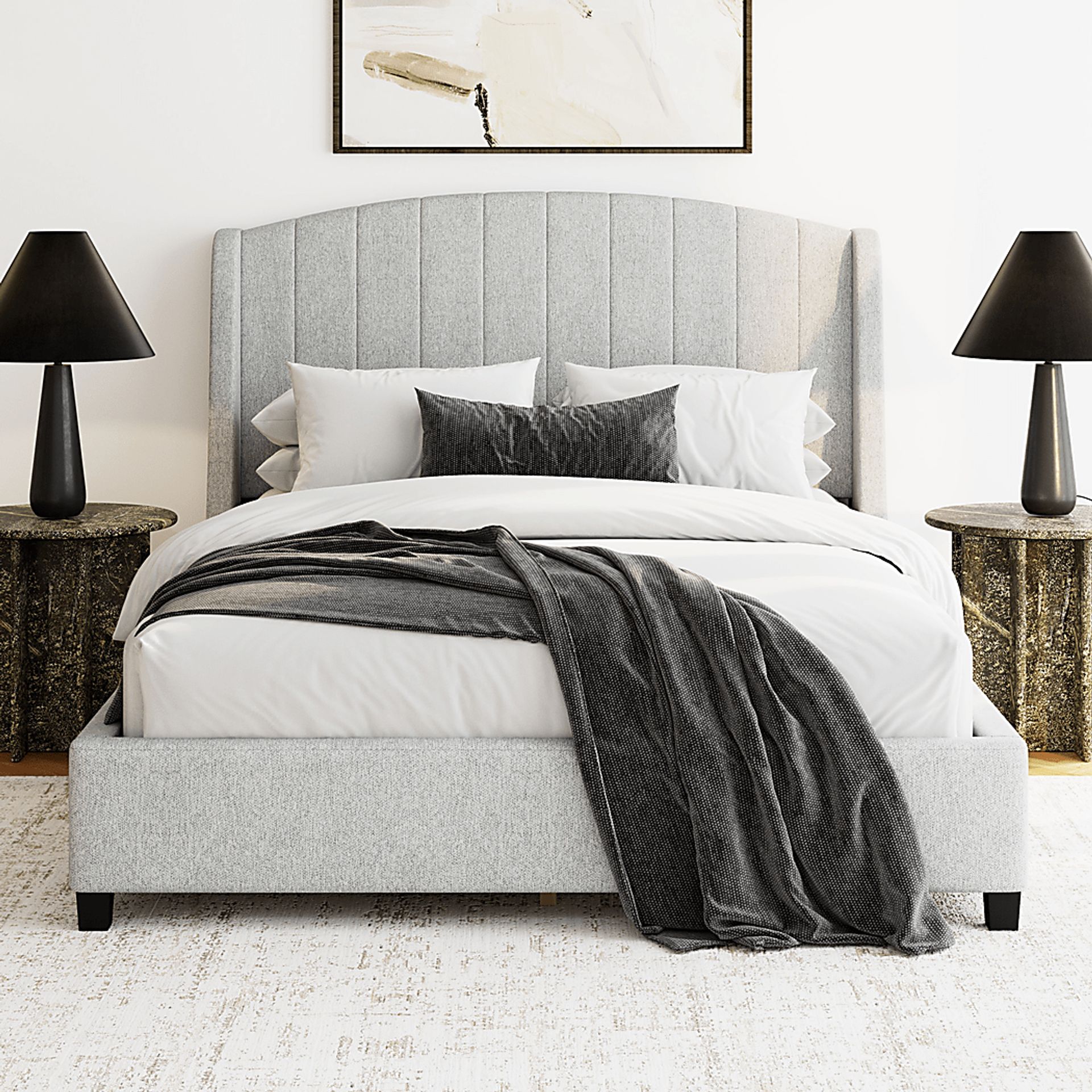 Neaera Gray Queen Bed - Image 2