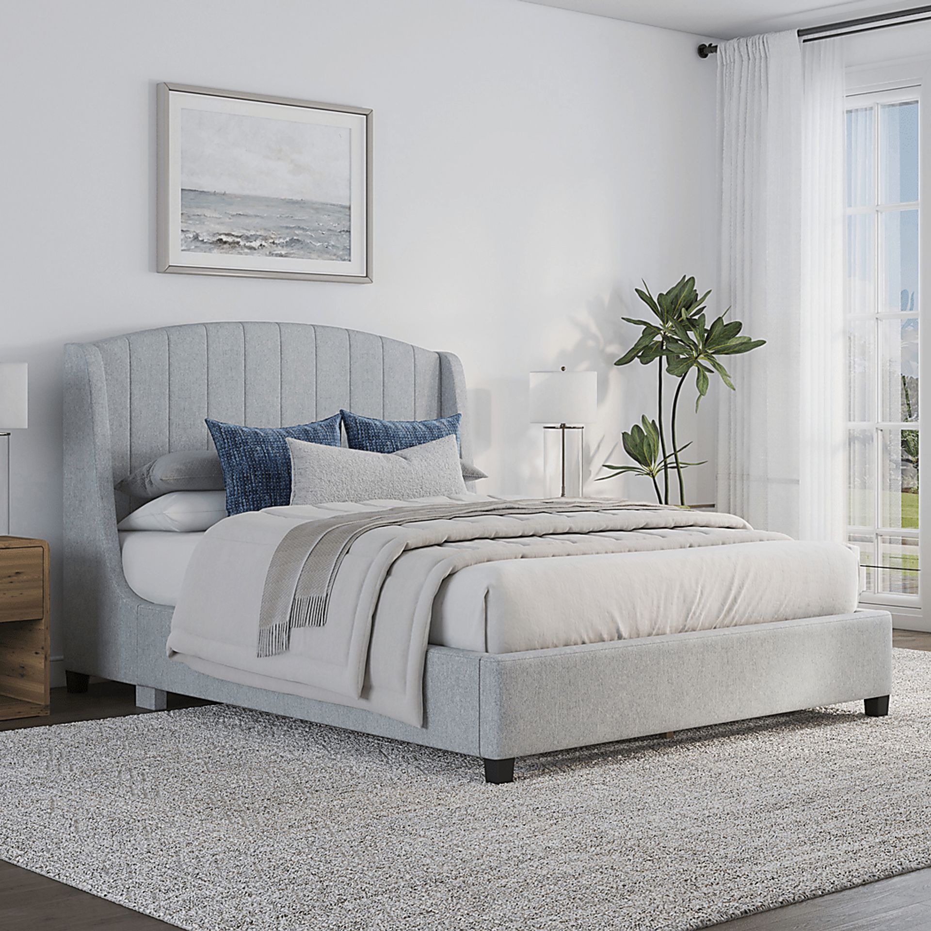 Neaera Gray Queen Bed - Image 3