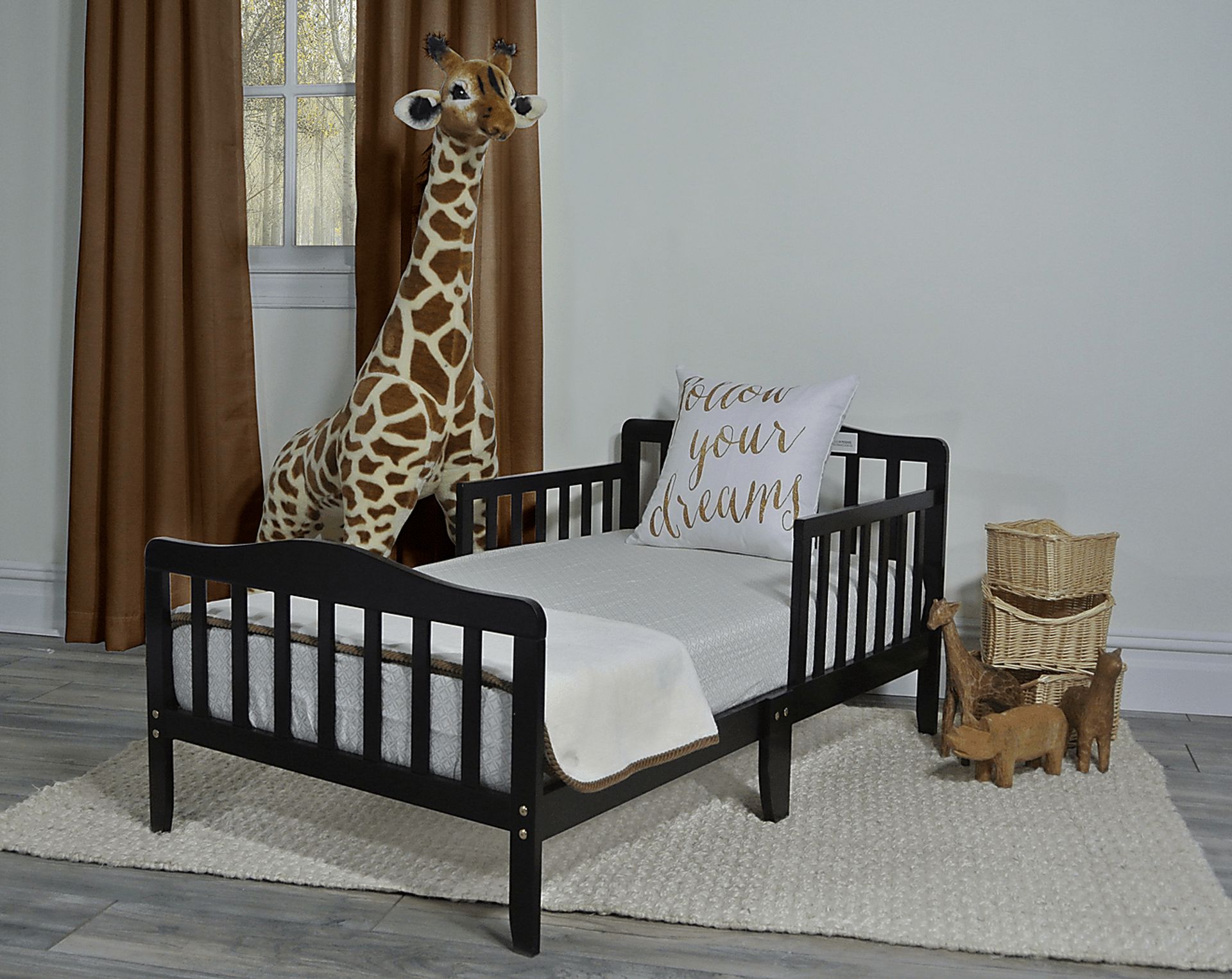 Kids Nealy Espresso Toddler Bed - Image 2