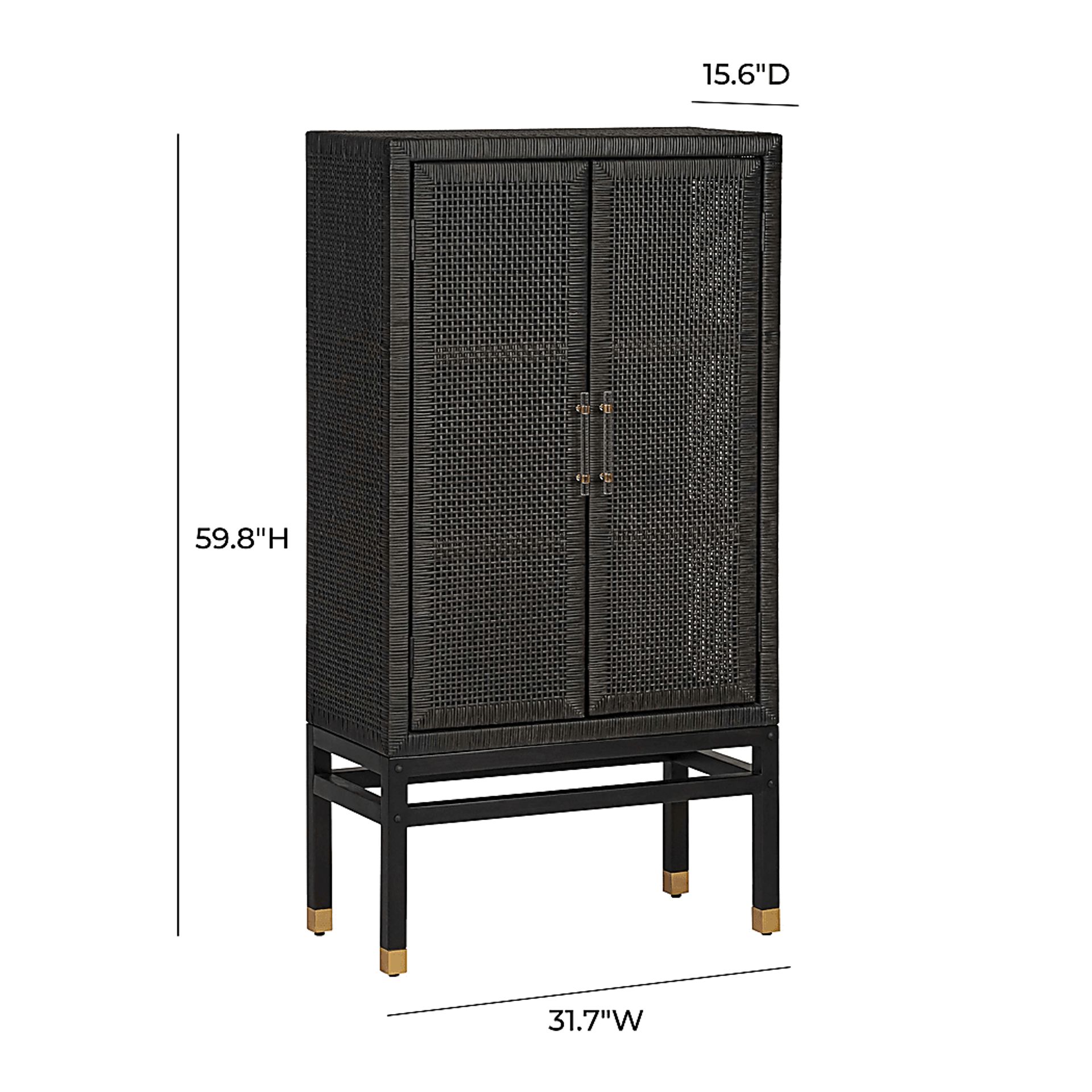 Neath Black Accent Cabinet - Image 6