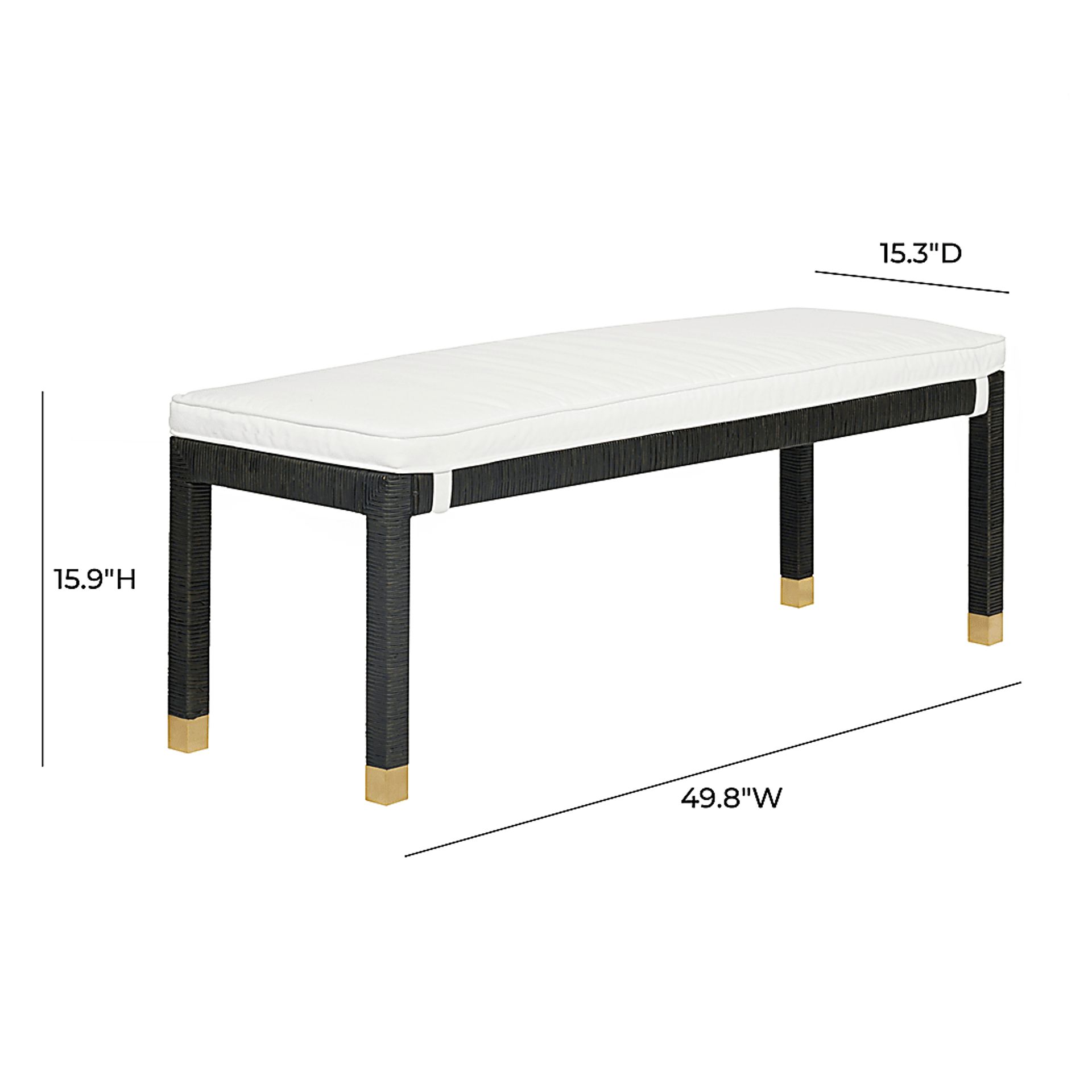 Neath Black Bench - Image 5