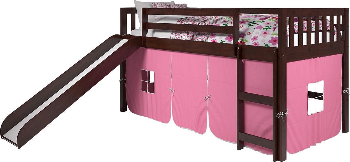 Nebrentwood Pink Twin Loft Bed