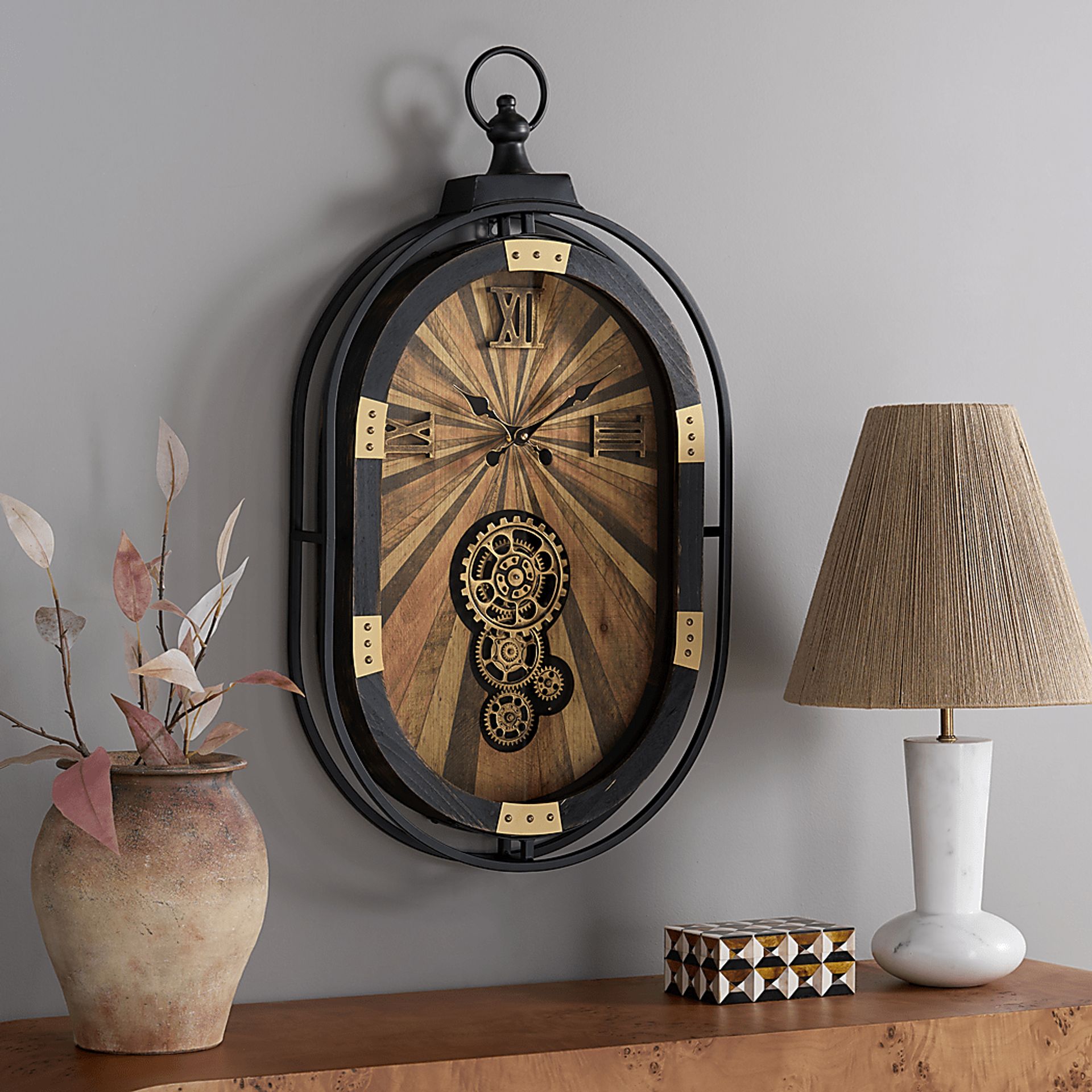 Nebroz Brown Wall Clock - Image 2