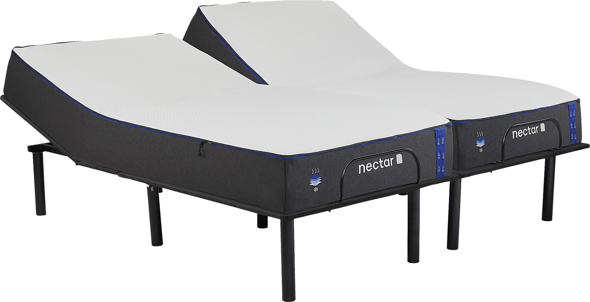Nectar 3.0 Classic Split King Mattress with Head Up Only Base - Image 1