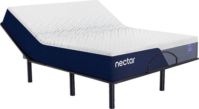 Nectar 5.1 Luxe Split King Mattress with Head Up Only Base - Thumbnail - Image 1