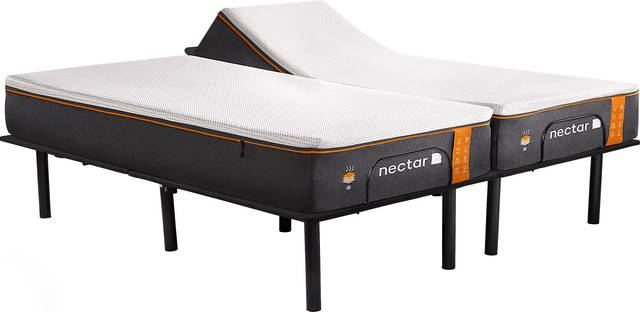 Nectar Premier Copper Split King Mattress with Head Up Only Base - Thumbnail - Image 1