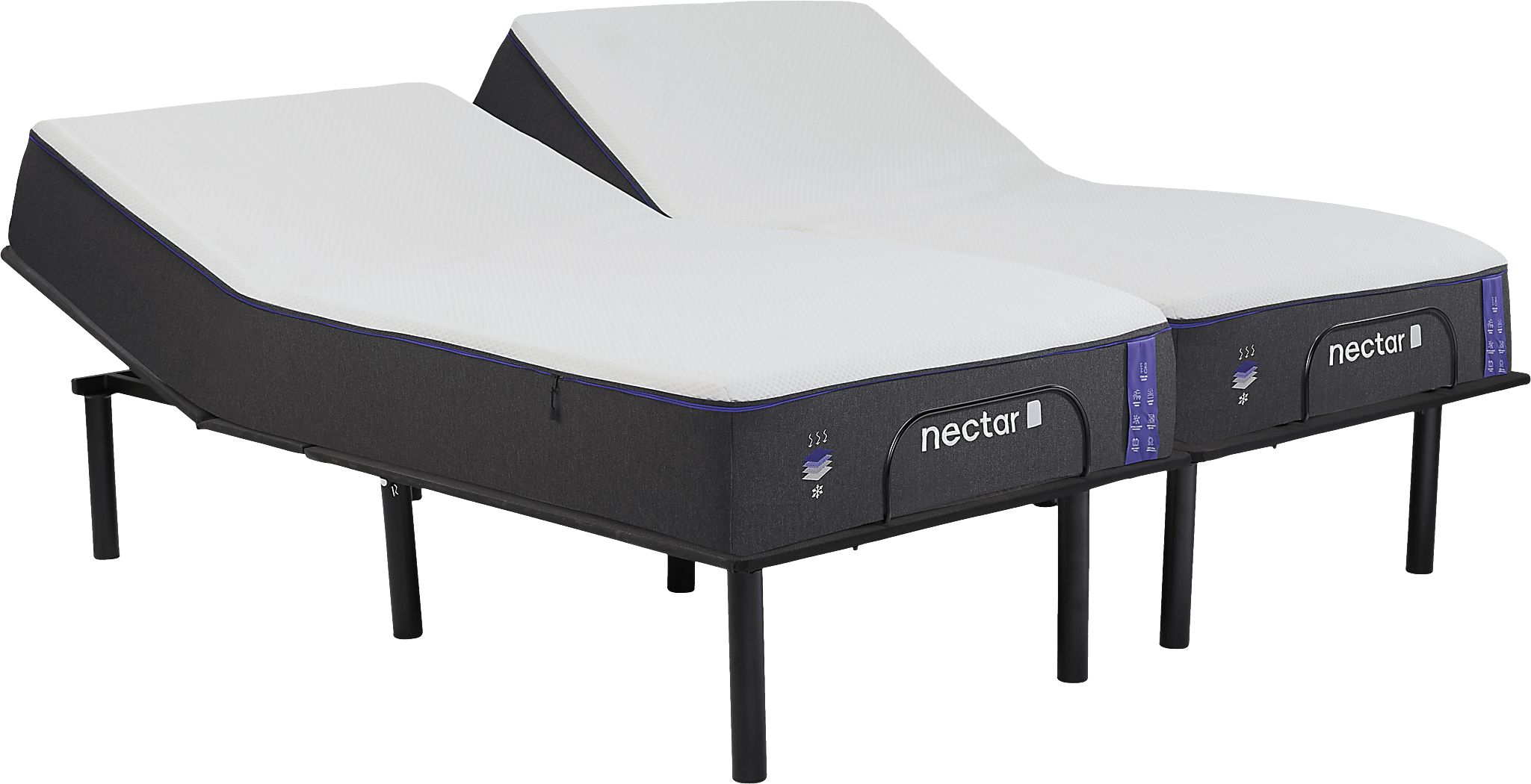 Nectar Premier Split King Adjustable Mattress Set | Rooms To Go