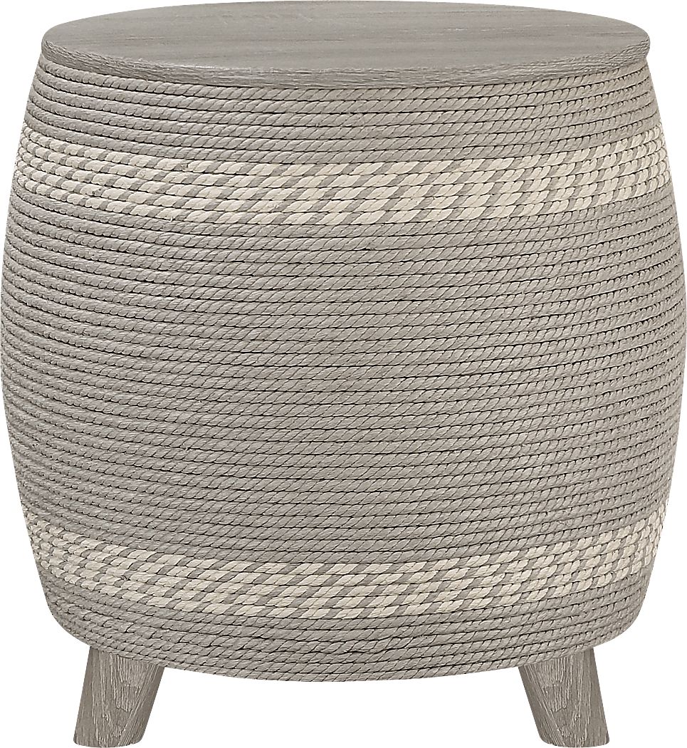 Nedali Gray Ottoman