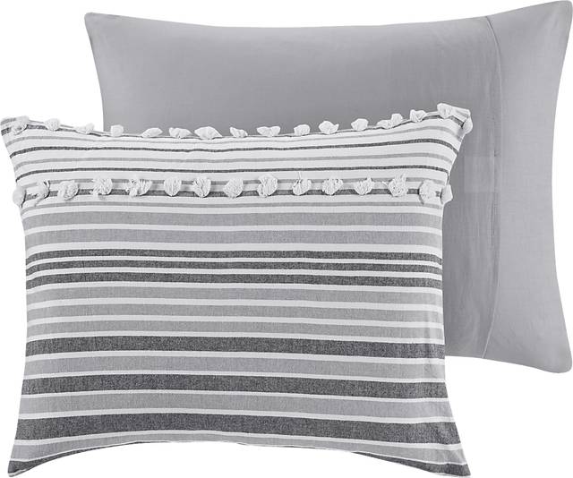 Neha Gray 5 Pc King Comforter Set - Thumbnail - Image 5