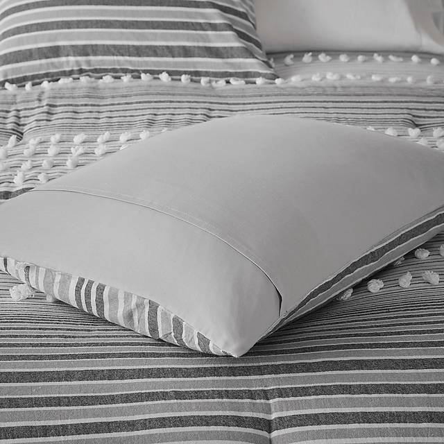Neha Gray 5 Pc King Comforter Set - Thumbnail - Image 7