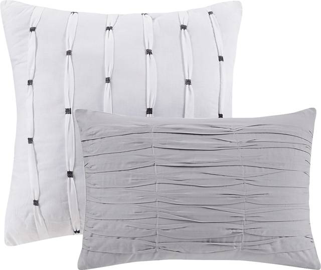 Neha Gray 5 Pc King Comforter Set - Thumbnail - Image 9
