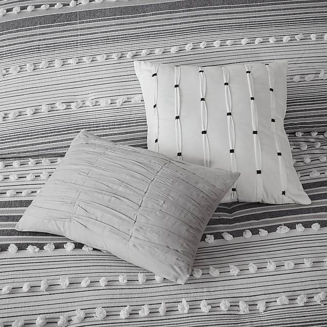 Neha Gray 5 Pc King Comforter Set - Thumbnail - Image 10