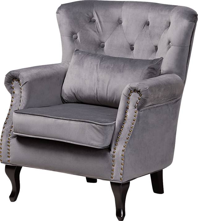 Nehalem Gray Accent Chair - Thumbnail - Image 1