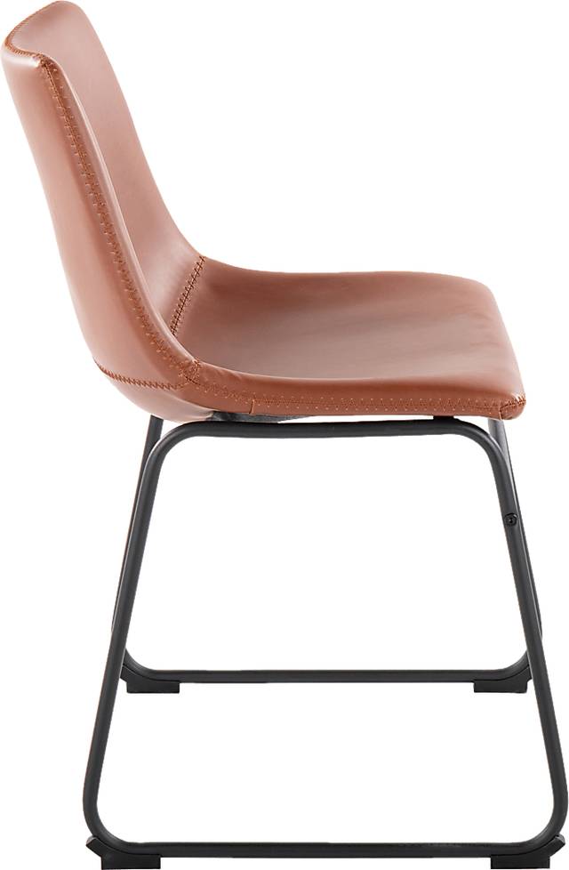 Nehru Cognac Dining Chair, Set of 2 - Thumbnail - Image 2