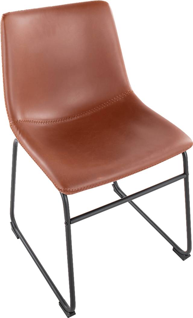 Nehru Cognac Dining Chair, Set of 2 - Thumbnail - Image 6