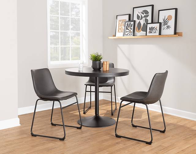 Nehru Gray Dining Chair, Set of 2 - Thumbnail - Image 2