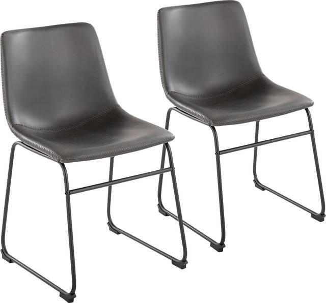 Nehru Gray Dining Chair, Set of 2 - Thumbnail - Image 1