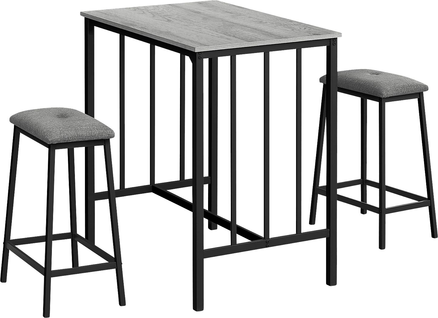 Neia Gray 3 Pc Counter Height Dining Set