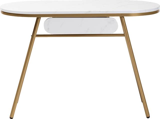 Neibur White Sofa Table - Thumbnail - Image 3