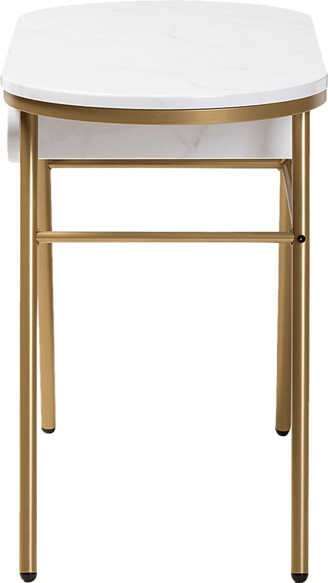 Neibur White Sofa Table - Thumbnail - Image 4